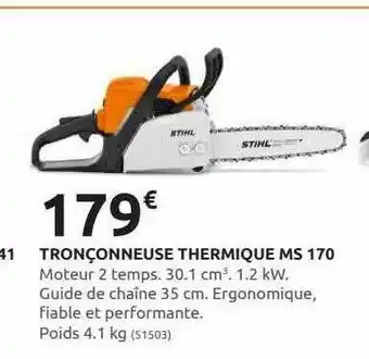 Rural Master Tronçonneuse Thermique Ms 170 Stihl offre