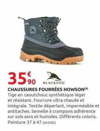 Rural Master Chaussures Fourrées Howson offre