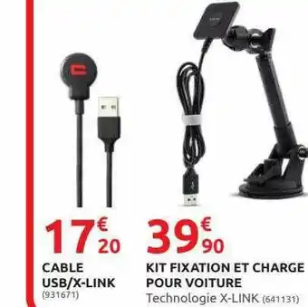 Rural Master Cable Usb-x-link, Kit Fixation Et Charge Pour Voiture offre