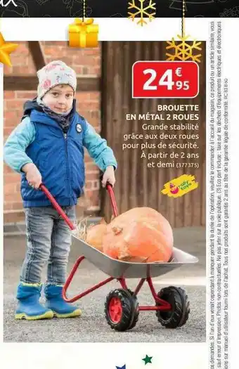 Rural Master Brouette En Métal 2 Roues offre