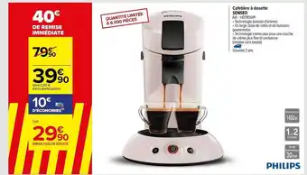 Carrefour Cafetière à Dosette Senseo offre