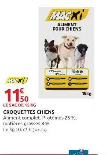 Rural Master Croquettes Chiens Macxi offre