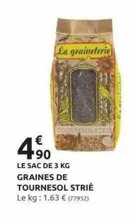 Rural Master Graines De Tournesol Strié offre