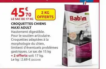 Rural Master Croquettes Chiens Maxi Adult offre