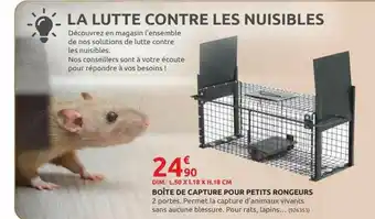 Rural Master Boîte De Capture Pour Petits Rongeurs offre