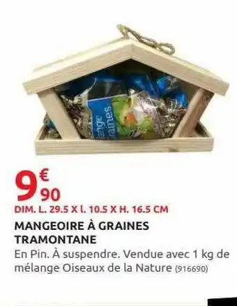 Rural Master Mangeoire à Graines Tramontane offre