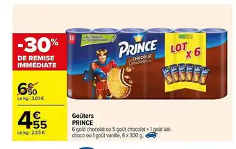 Carrefour Goûters Prince offre