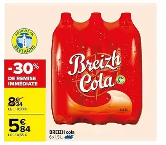 Carrefour Breizh Cola offre