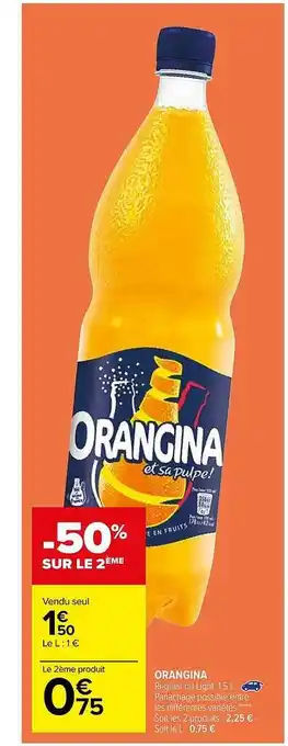 Carrefour Orangina offre