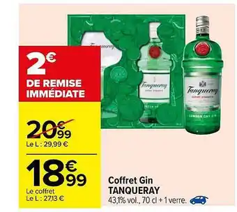 Carrefour Coffret Gin Tanqueray offre