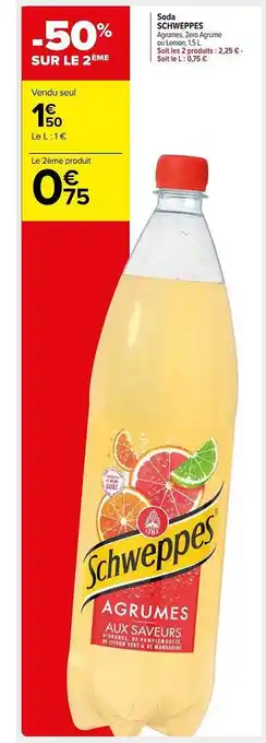 Carrefour Market Soda Schweppes offre