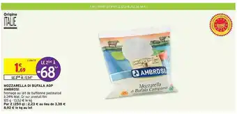 Intermarché Mozzarella Di Bufala Aop Ambrosi offre