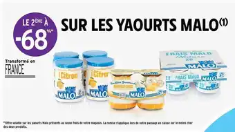 Intermarché Les Yaourts Malo offre