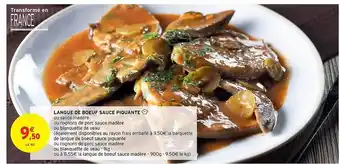 Intermarché Langue De Bœuf Sauce Piquante offre