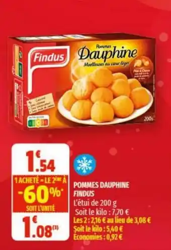 Coccinelle Supermarché Pommes Dauphine Findus offre