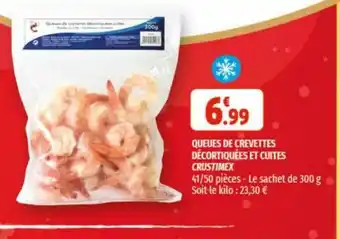 Queues De Crevettes Dècortiquèes Et Cuites
