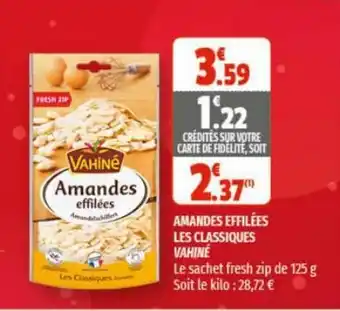 Coccinelle Supermarché Amandes Effilèes Les Classiques offre