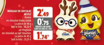Coccinelle Supermarché Moulage En Chocolat Nestlè offre
