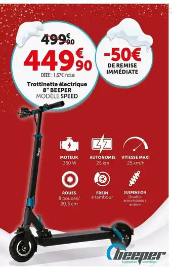 Roady Beeper trottinette électrique 8“ offre