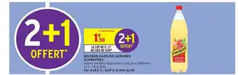 Intermarché Boisson Gazeuse Agrumes Schweppes offre