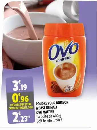 Coccinelle Supermarché Poudre Pour Boisson a Base De Malt Ovo Maltine offre