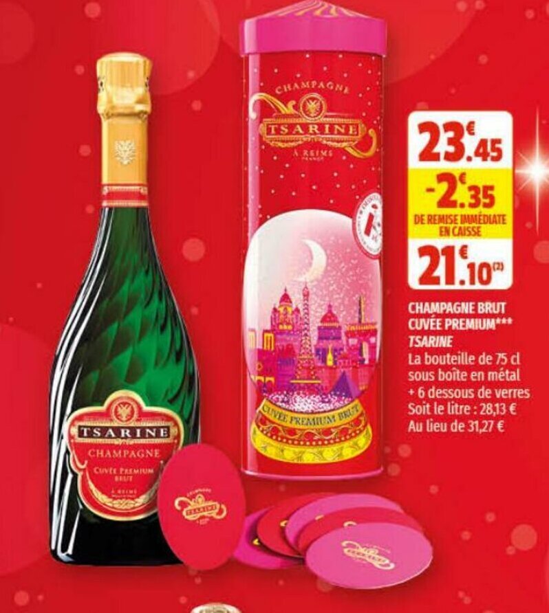 Promo Champagne Brut Cuvèe Premium chez Coccinelle Supermarché