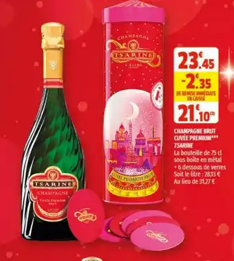 Coccinelle Supermarché Champagne Brut Cuvèe Premium offre
