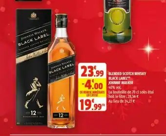 Coccinelle Supermarché Blended Scotch Whisky Black Label offre