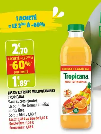 Coccinelle Supermarché Jus De 12 Fruits Multivitamines offre