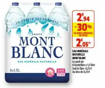 Coccinelle Supermarché Eau Minèrale Naturelle offre
