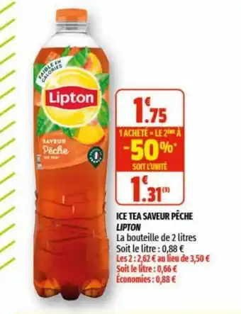 Coccinelle Supermarché Ice Tea Saveur Pèche offre