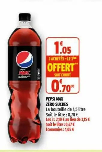 Coccinelle Supermarché Pepsi Max Zèro Sucres offre