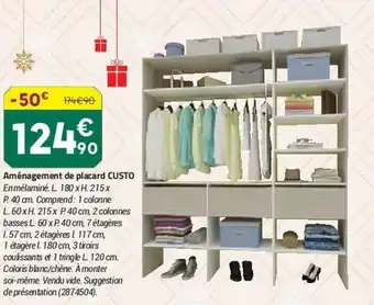 Bricorama Amènagement De Placard CUSTO offre