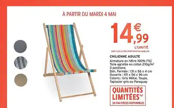 Intermarché Chilienne Adulte offre