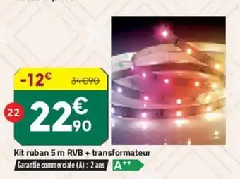 Bricorama Kit Ruban 5 M RVB +Transformateur offre
