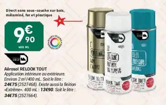 Bricorama Aèrosol Relook Tout offre