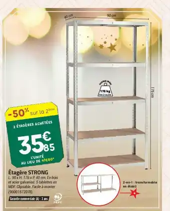 Bricorama ètagère Strong offre