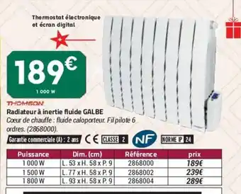 Radiateur A Inertie Fluide Galbe