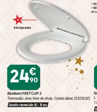 Bricorama Abattant Fast Clip 2 offre