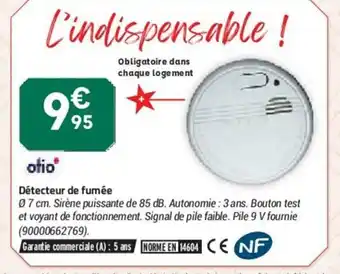 Bricorama Dètecteur De Fumèe offre