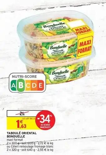 Taboulé Oriental Bonduelle