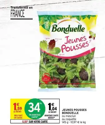 Intermarché Contact Jeunes Pousses Bonduelle offre