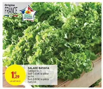 Intermarché Contact Salade Batavia offre