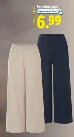 Lidl Pantalon large offre