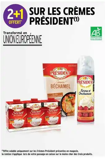 Intermarché Contact Crèmes Président offre