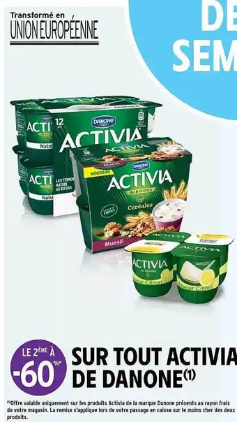 Intermarché Express Activia De Danone offre
