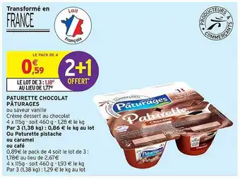 Intermarché Express Pâturette Chocolat Pâturages offre