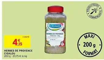 Intermarché Hyper Herbes De Provence Cigalou offre