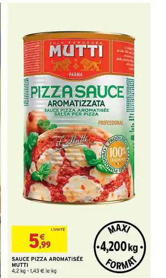 Intermarché Hyper Sauce Pizza Aromatisée Mutti offre