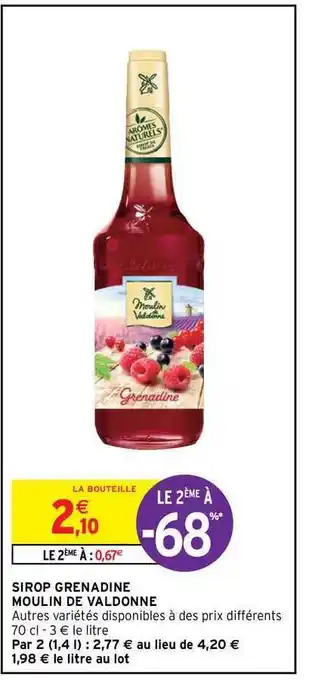 Sirop Grenadine Moulin De Valdonne